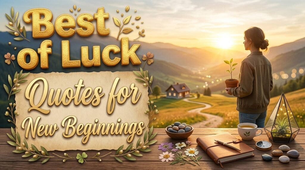 Best of Luck Quotes for New Beginnings