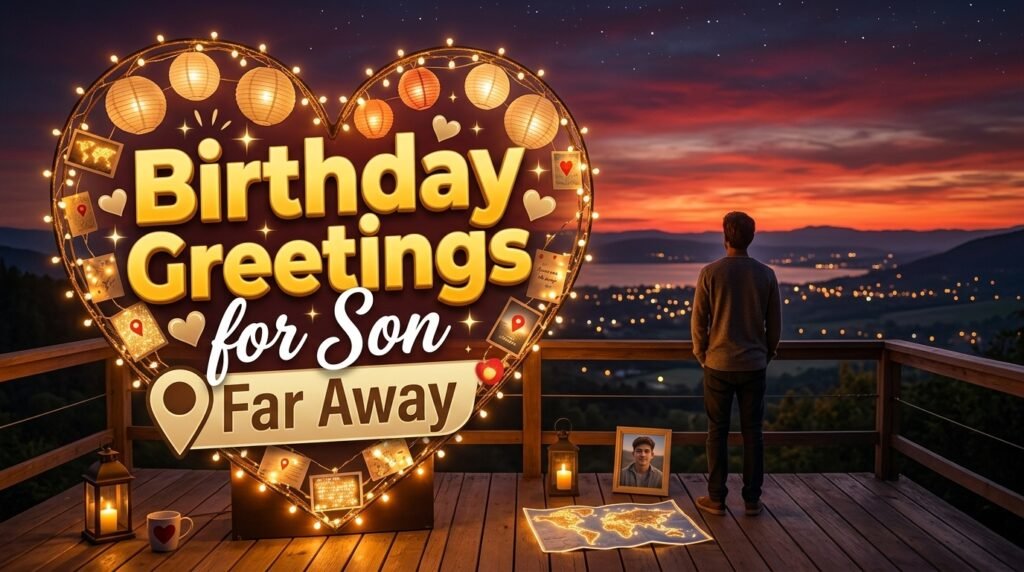 Birthday Greetings for Son Far Away