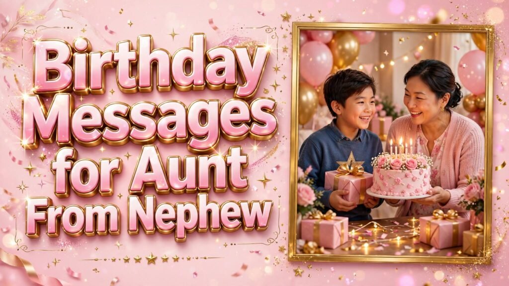 Birthday Messages for Aunt From Nephew (Seo)