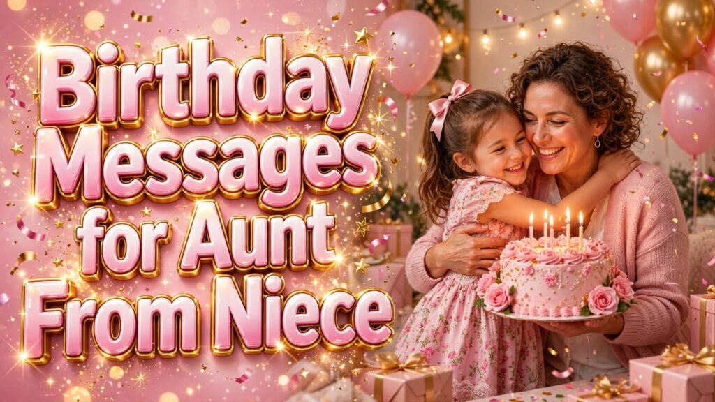 Birthday Messages for Aunt From Niece (Seo)