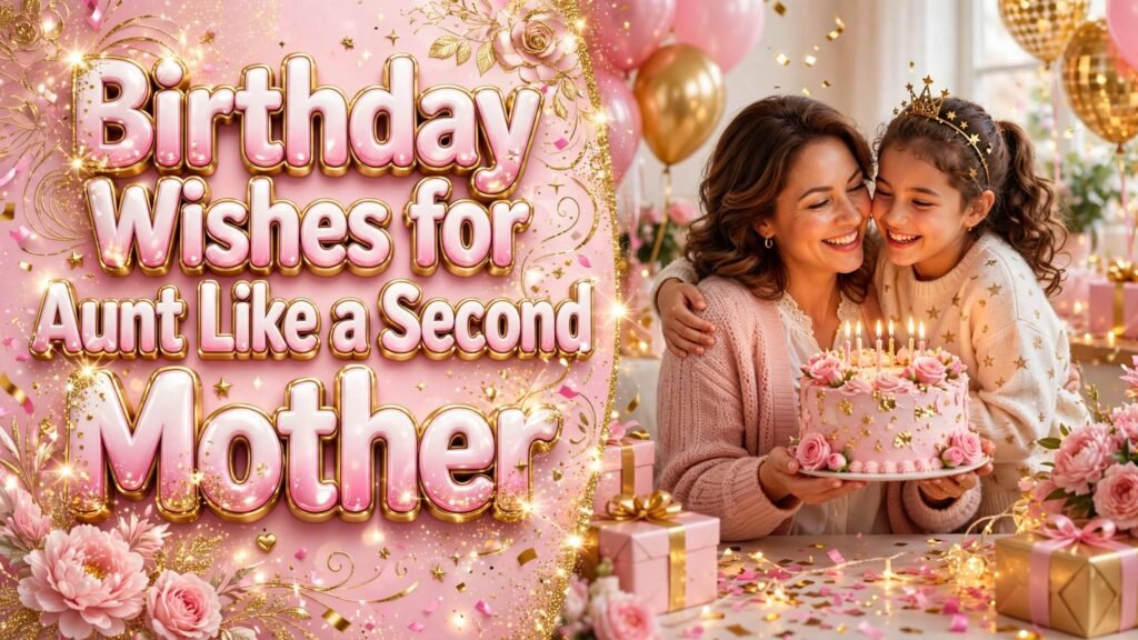 Birthday Wishes for Aunt Like a Second Mother (Seo)