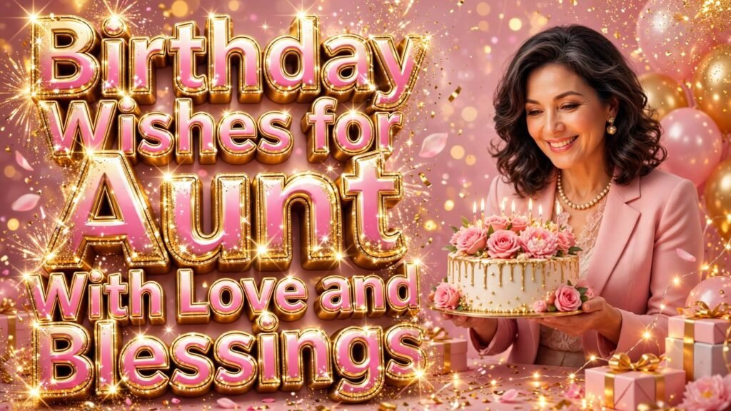 Birthday Wishes for Aunt With Love and Blessings (Seo)