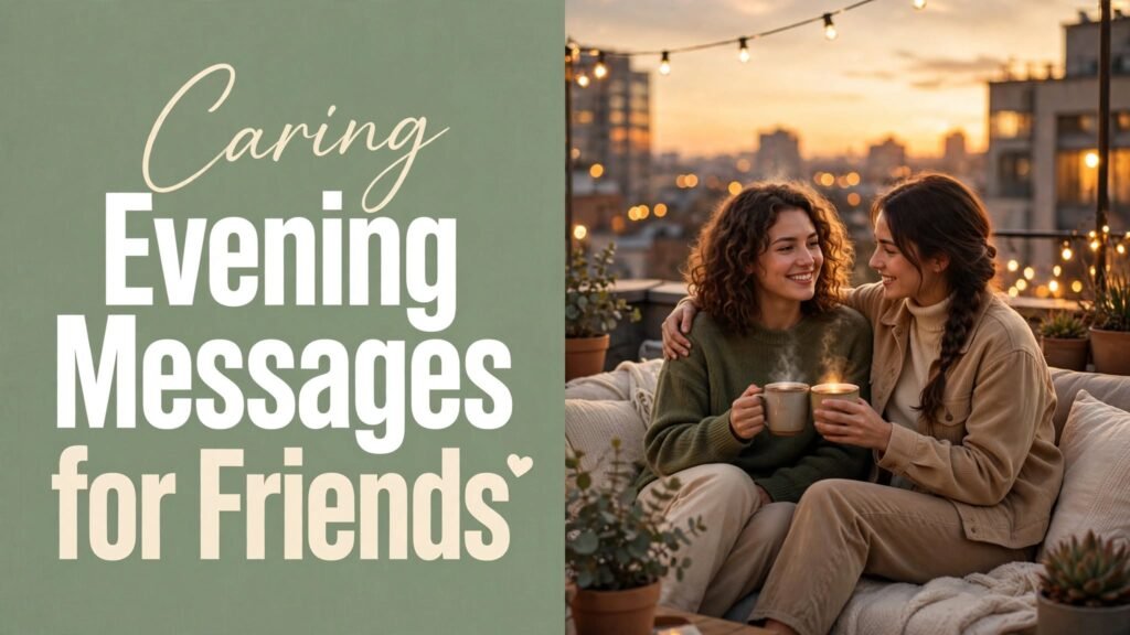 Caring Evening Messages for Friends