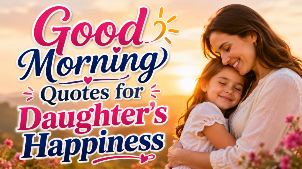 Good Morning Quotes for Daughter's Happiness
