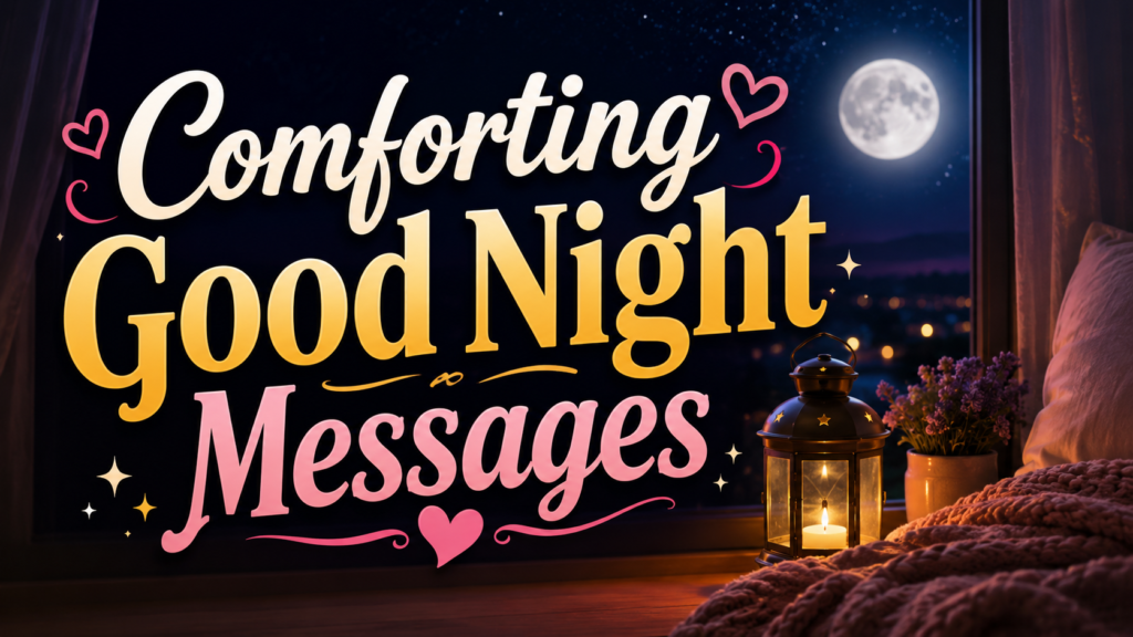 Comforting Good Night Messages
