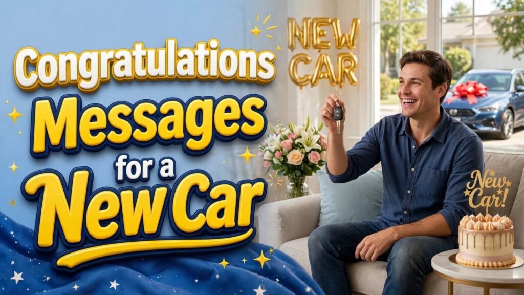 Congratulations Messages for a New Car