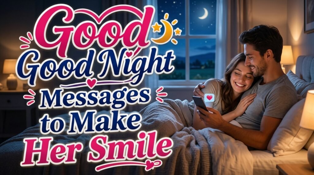 Cute Good Night Messages to Make Her Smile