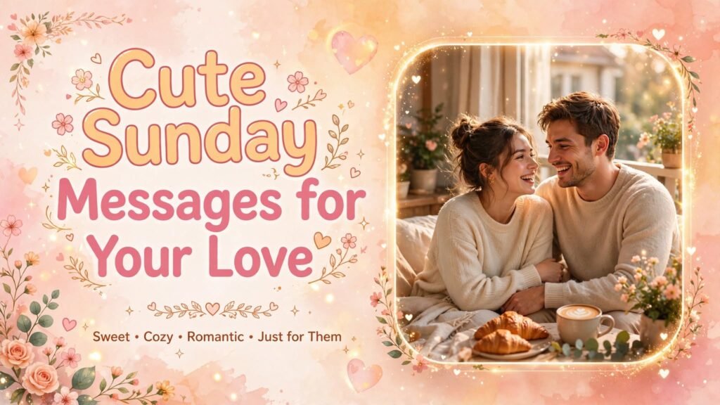 Cute Sunday Messages for Your Love
