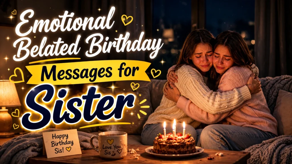 Emotional Belated Birthday Messages for Sister