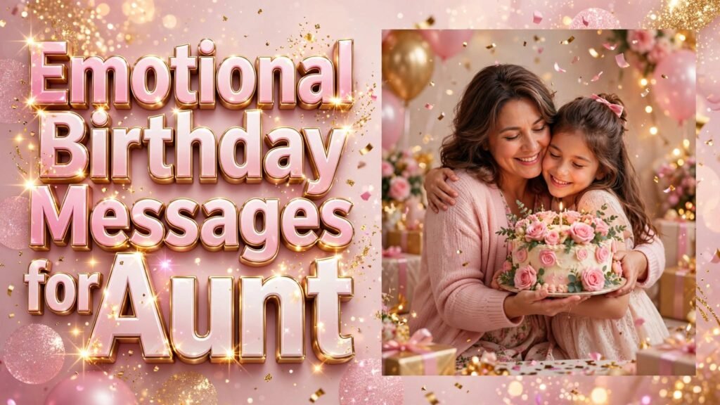 Emotional Birthday Messages for Aunt (Seo)