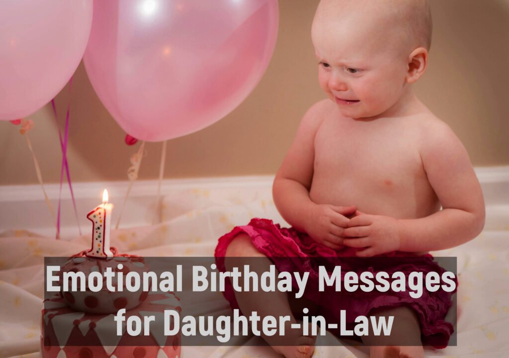 Emotional Birthday Messages for Daughter-in-Law