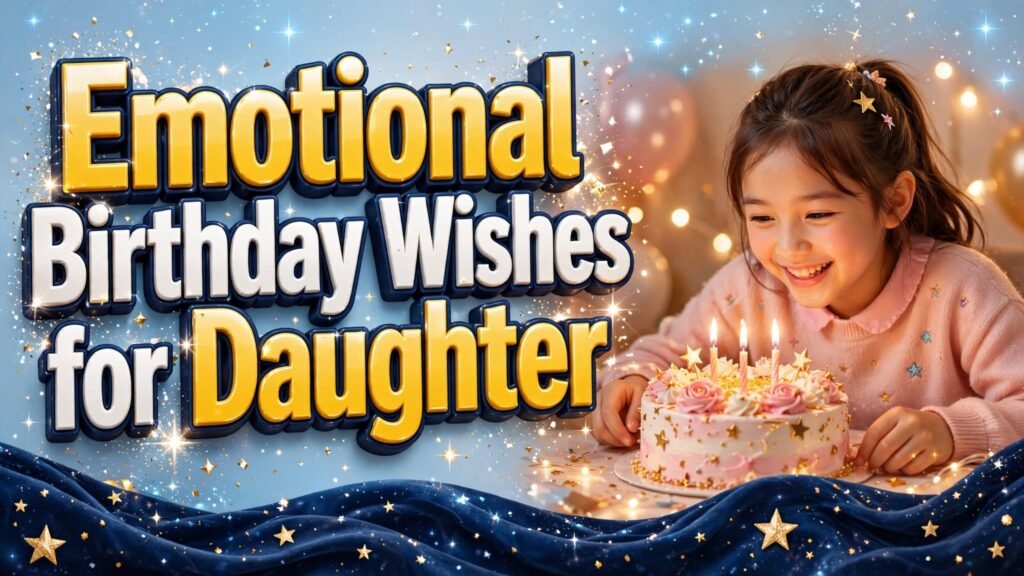 Emotional Birthday Wishes for Daughter