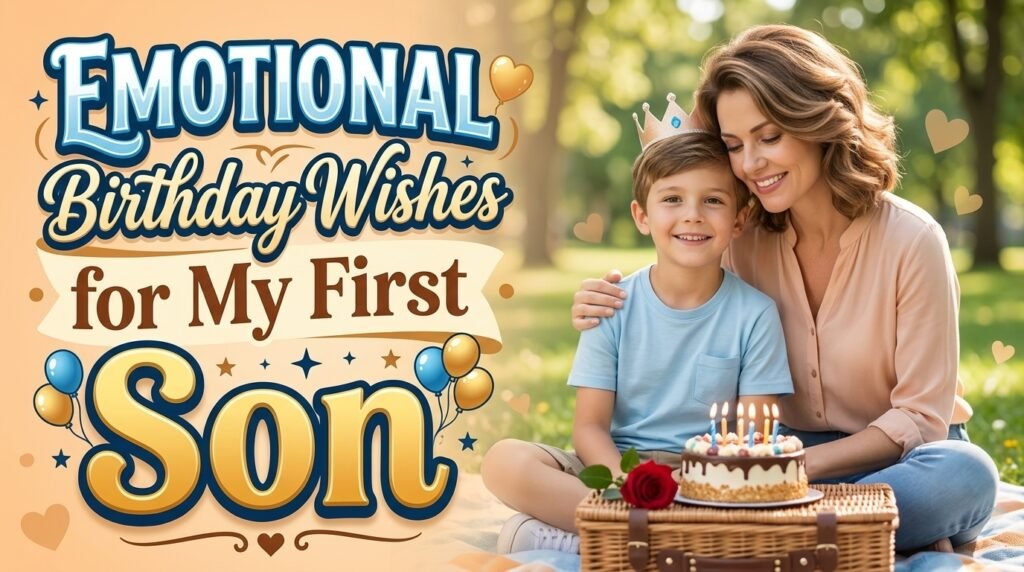 Emotional Birthday Wishes for My First Son