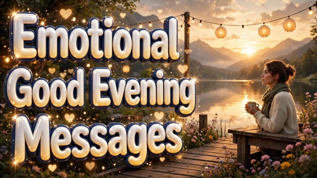 Emotional Good Evening Messages (Seo)