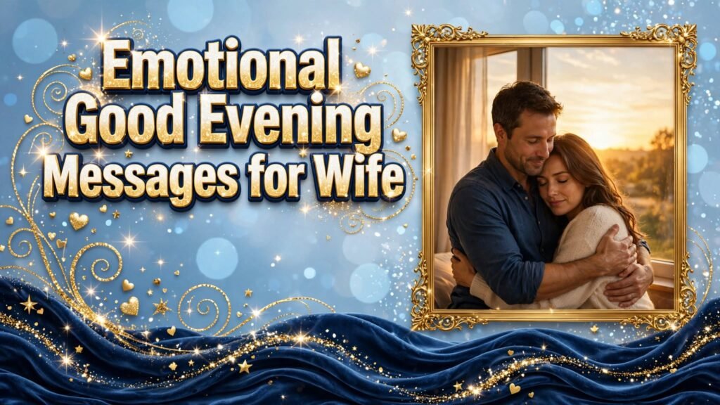 Emotional Good Evening Messages for Wife (Seo)