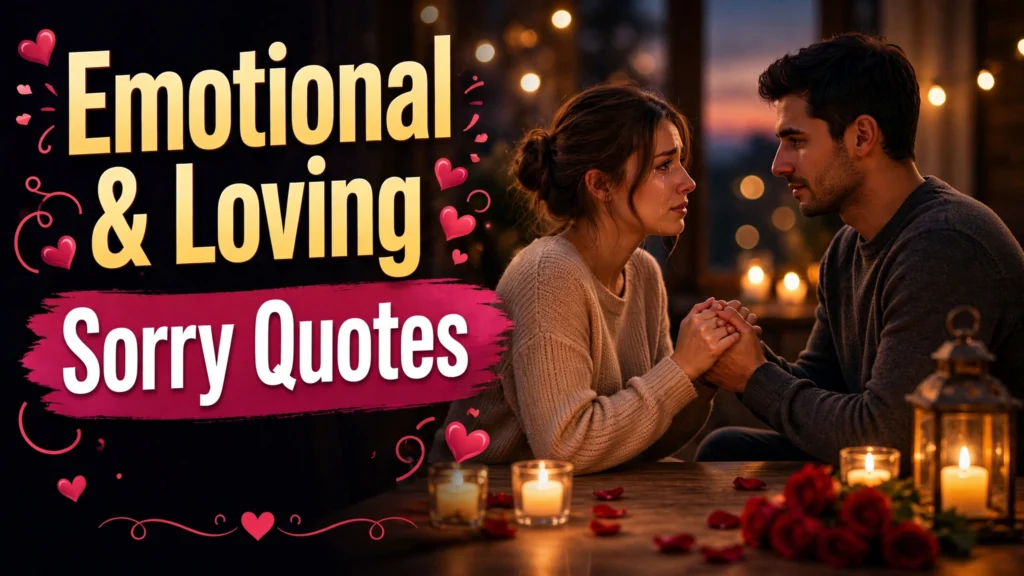 Emotional & Loving Sorry Quotes