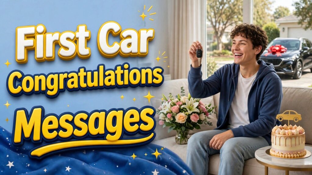 First Car Congratulations Messages