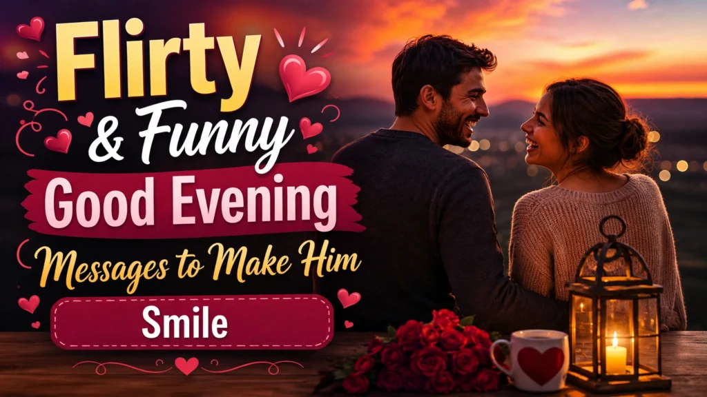 Flirty & Funny Good Evening Messages to Make Him Smile