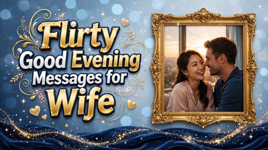 Flirty Good Evening Messages for Wife (Seo)