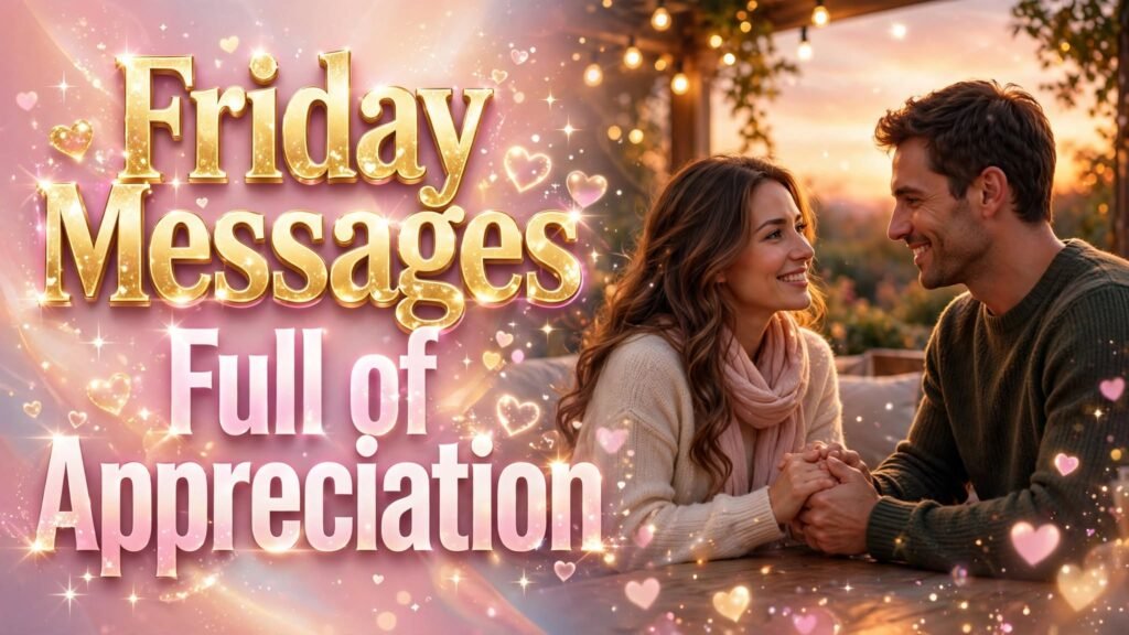 Friday Messages Full of Appreciation (Seo)