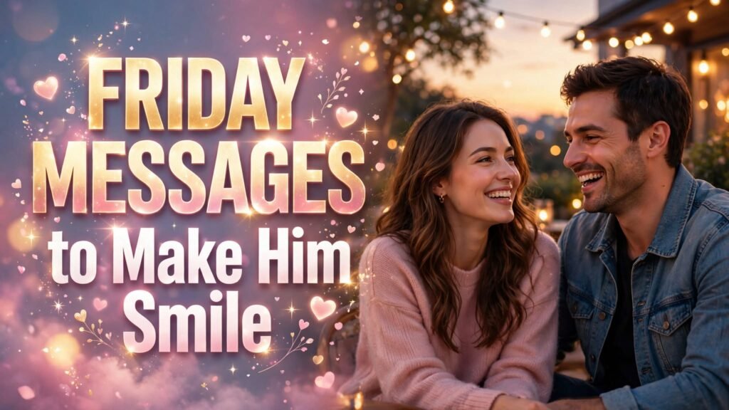 Friday Messages to Make Him Smile (Seo)
