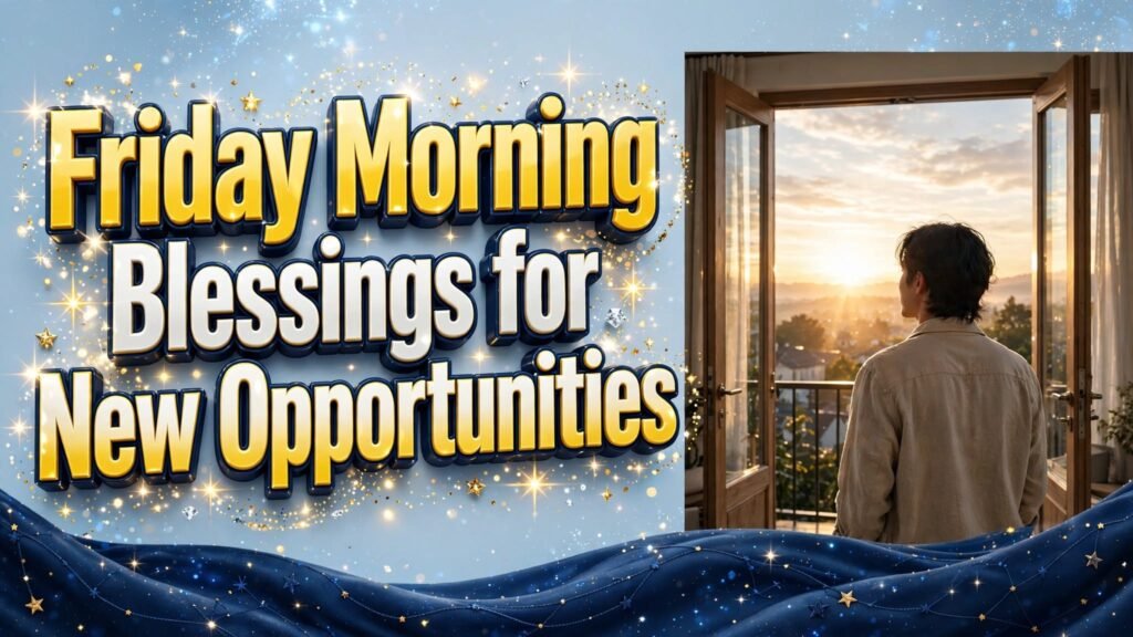 Friday Morning Blessings for New Opportunities