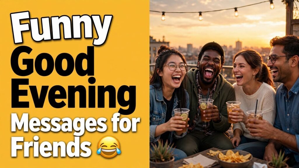 Funny Good Evening Messages for Friends