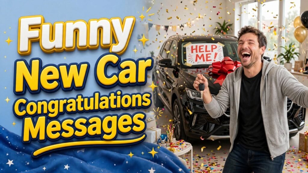 Funny New Car Congratulations Messages