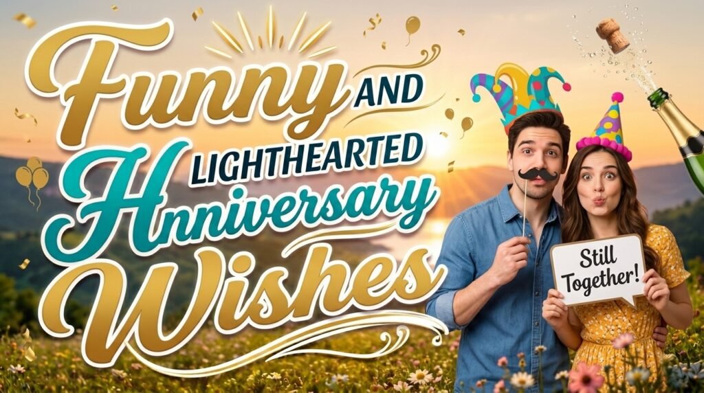 Funny and Lighthearted Anniversary Wishes