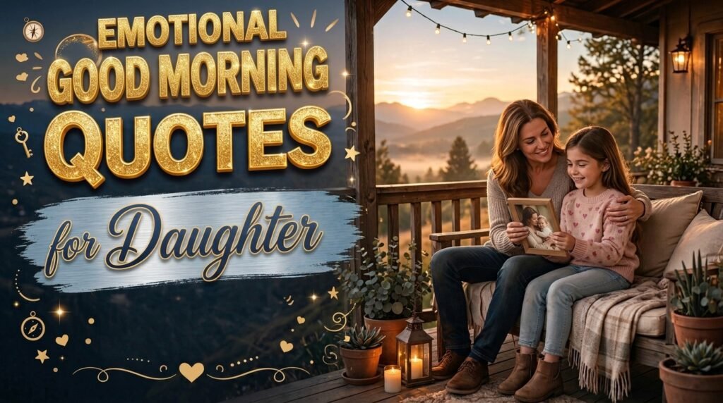 Emotional Good Morning Quotes for Daughter