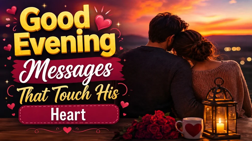 Good Evening Messages That Touch His Heart