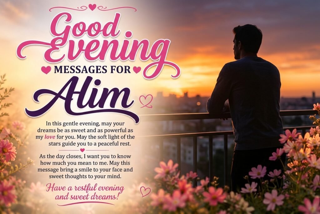 Good Evening Messages for Him to Wish Sweet Dreams