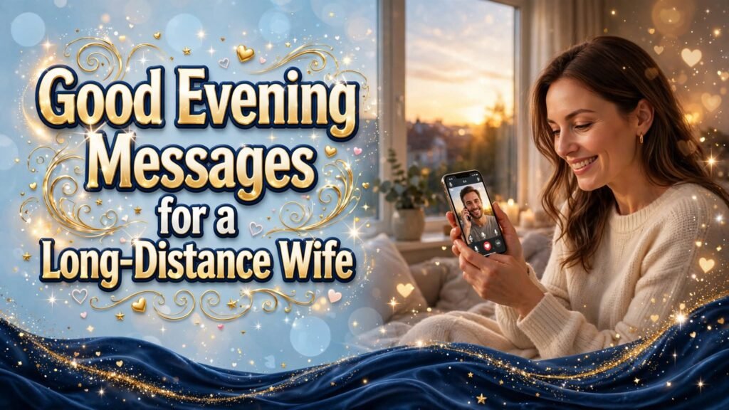 Good Evening Messages for a Long-Distance Wife (Seo)