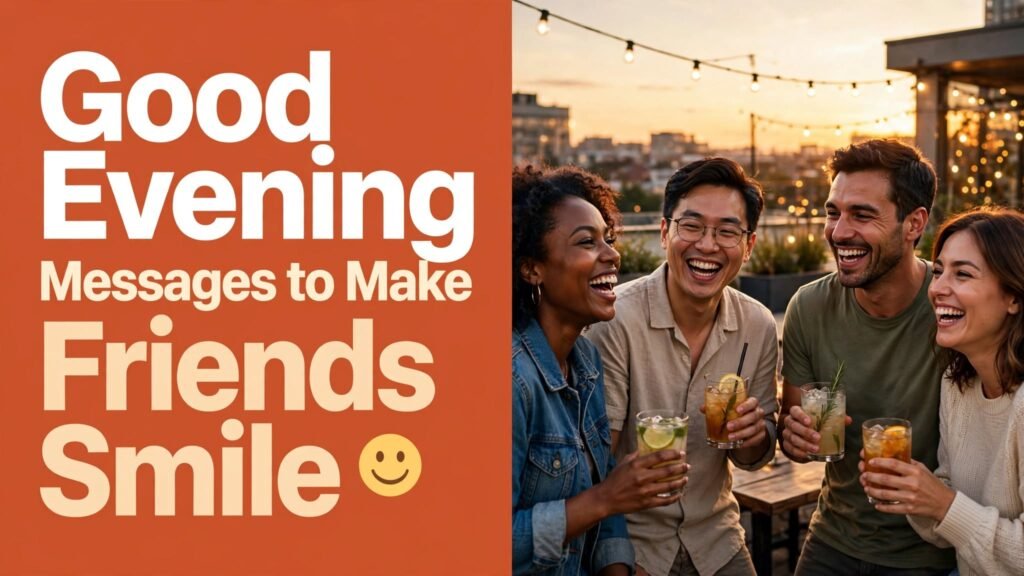 Good Evening Messages to Make Friends Smile (Seo)