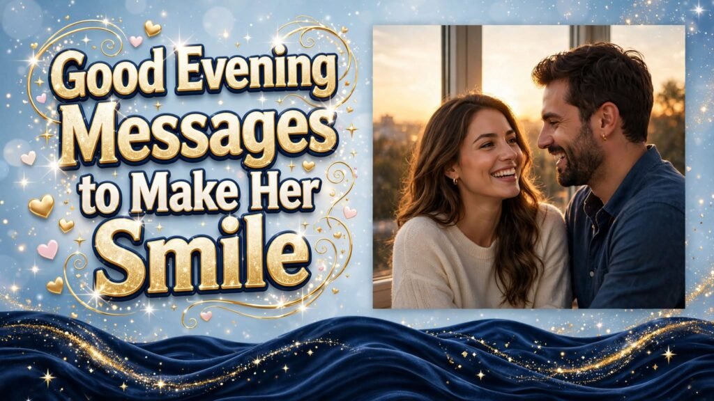 Good Evening Messages to Make Her Smile (Seo)