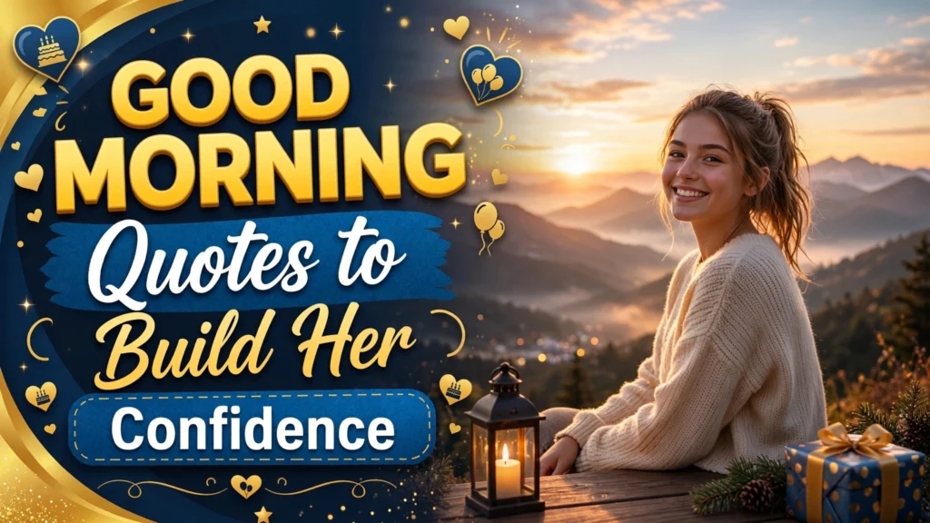 Good Morning Quotes to Build Her Confidence