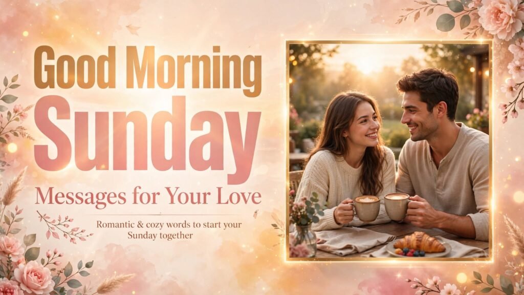 Good Morning Sunday Messages for Your Love