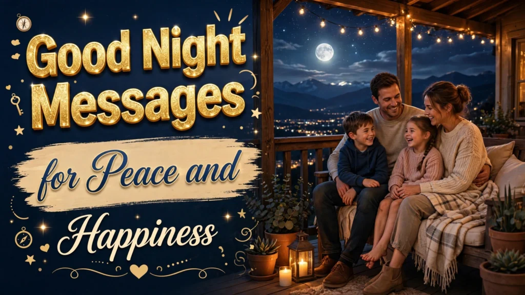 Good Night Messages for Peace and Happiness