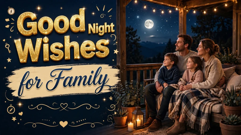 Good Night Wishes for Family