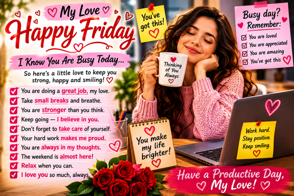 @Create image Happy Friday My Love Messages for Busy Days