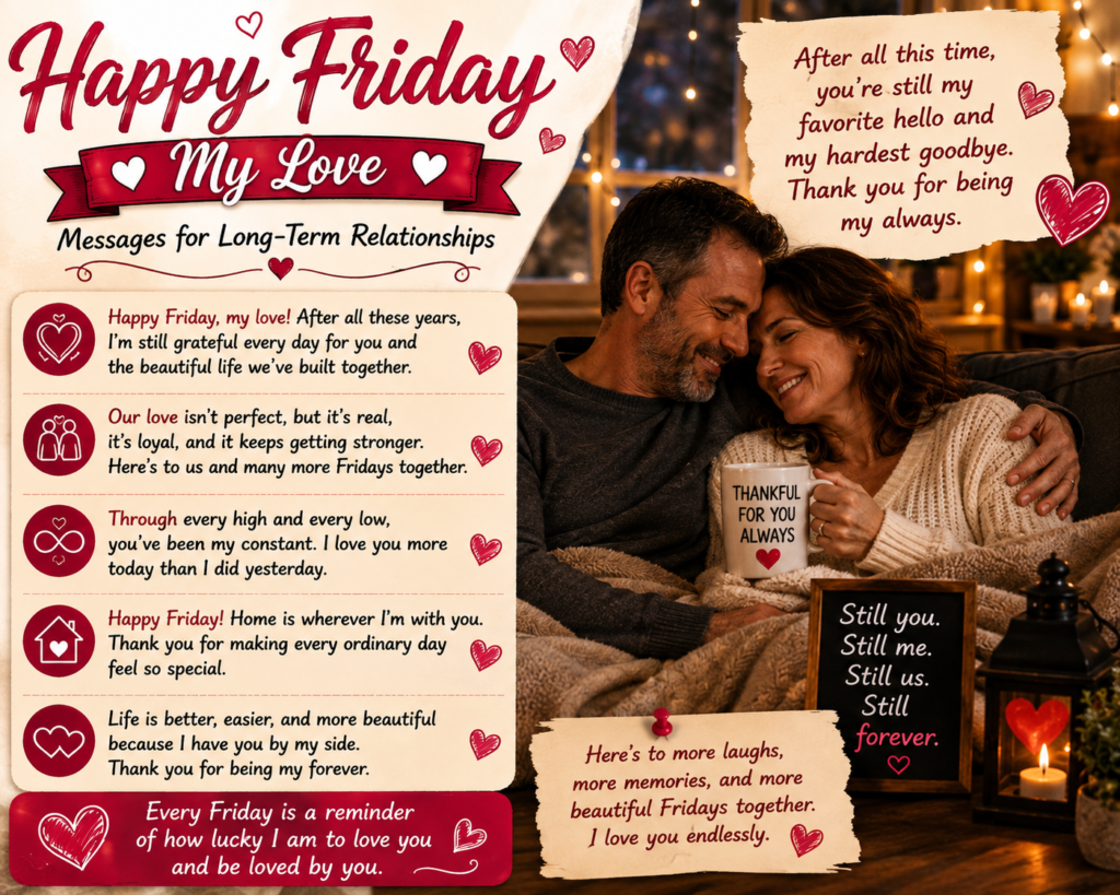 Happy Friday My Love Messages for Long-Term Relationships