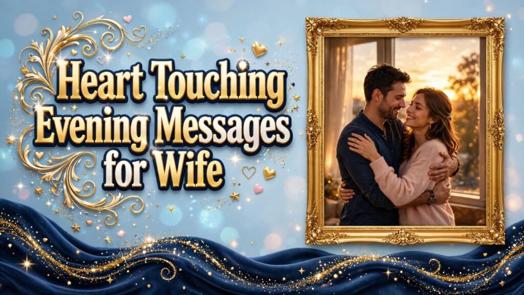 Heart Touching Evening Messages for Wife (Seo)