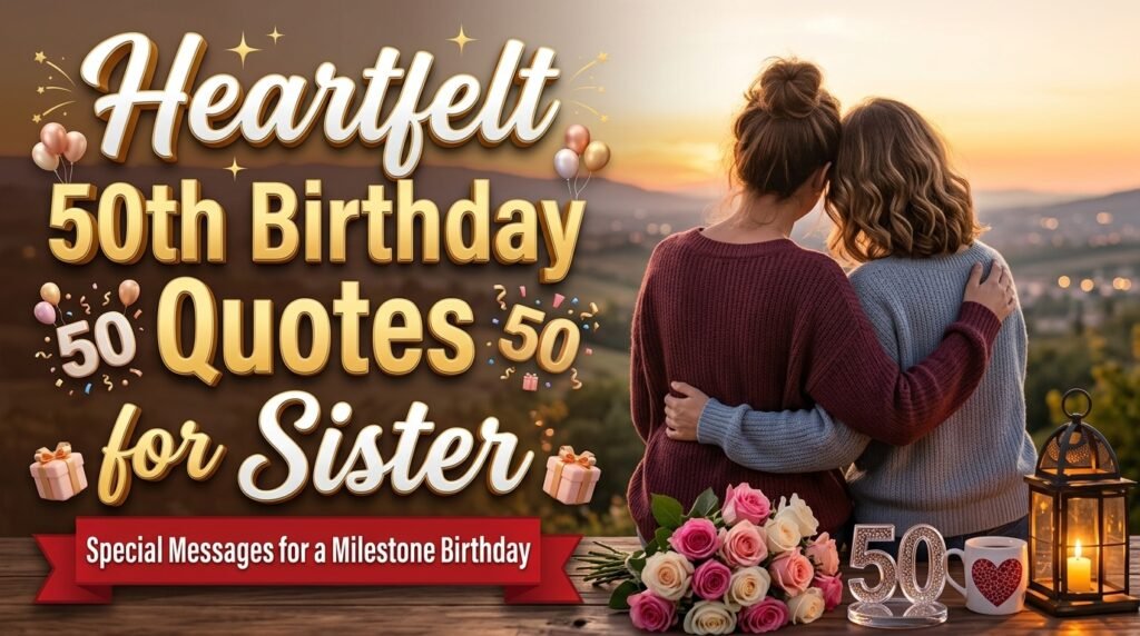 Heartfelt 50th Birthday Quotes for Sister
