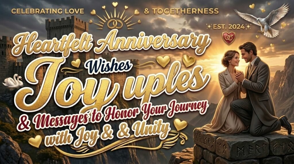 Heartfelt Anniversary Wishes for Couples
