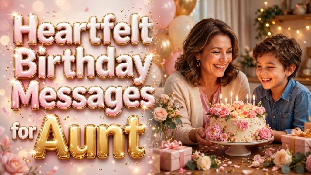 Heartfelt Birthday Messages for Aunt (Seo)