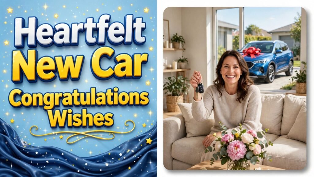 Heartfelt New Car Congratulations Wishes