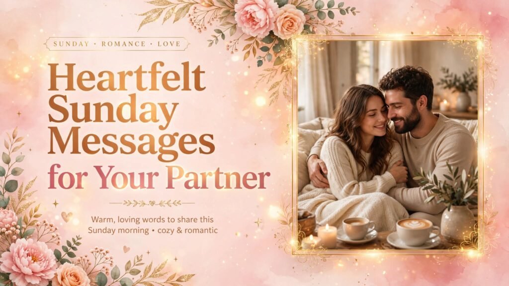 Heartfelt Sunday Messages for Your Partner