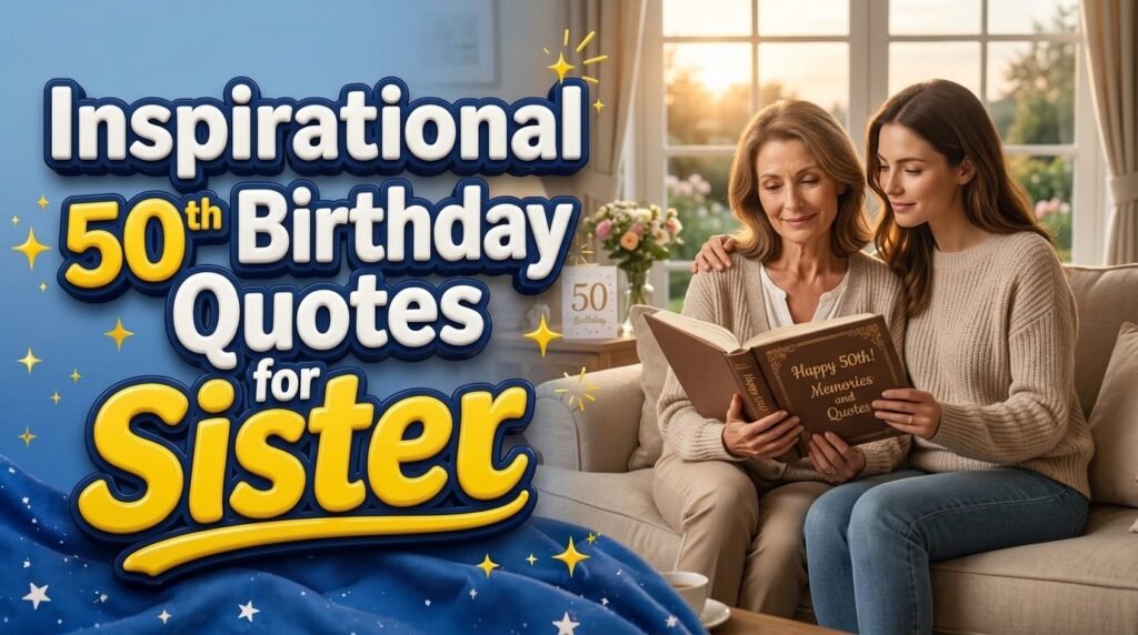 Inspirational 50th Birthday Quotes for Sister