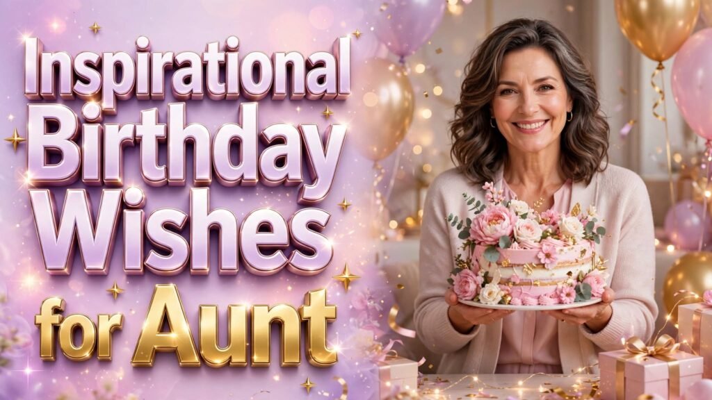 Inspirational Birthday Wishes for Aunt (Seo)