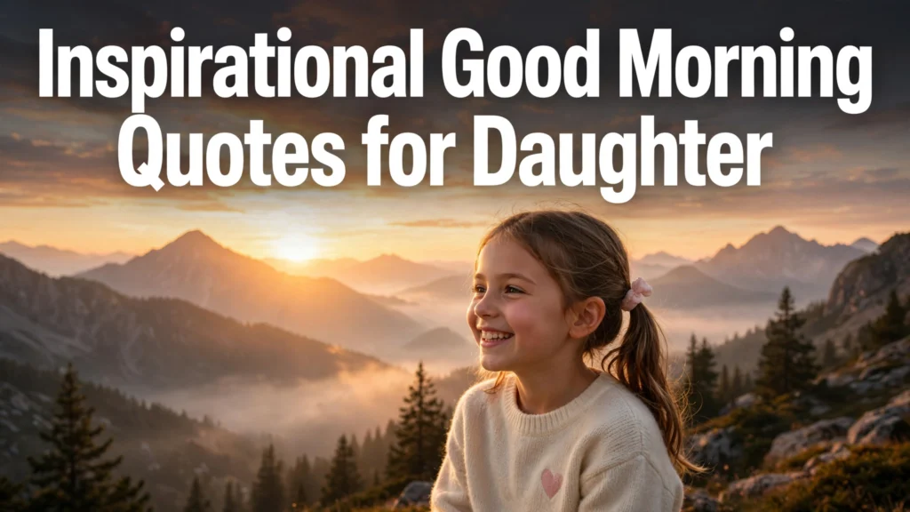 Inspirational Good Morning Quotes for Daughter